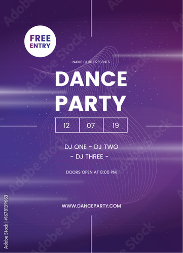 Abstract party poster template 1
