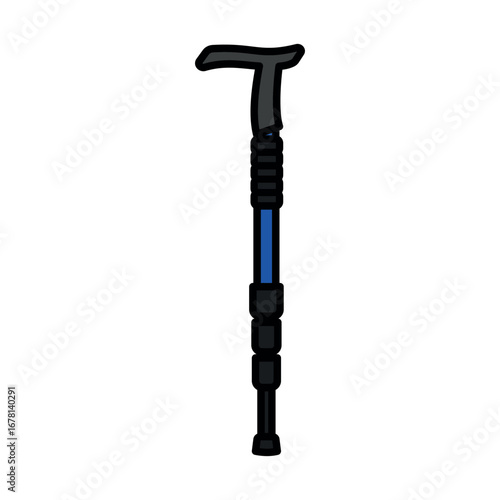 trekking pole icon vector design template elegant style