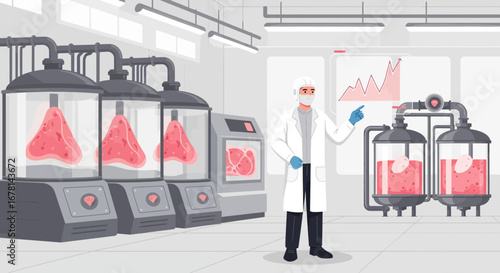 Cellular Agriculture Innovation: Cultured Meat Production in a Modern Laboratory