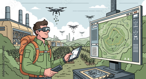 Precision agriculture using drone technology for crop monitoring and analysis