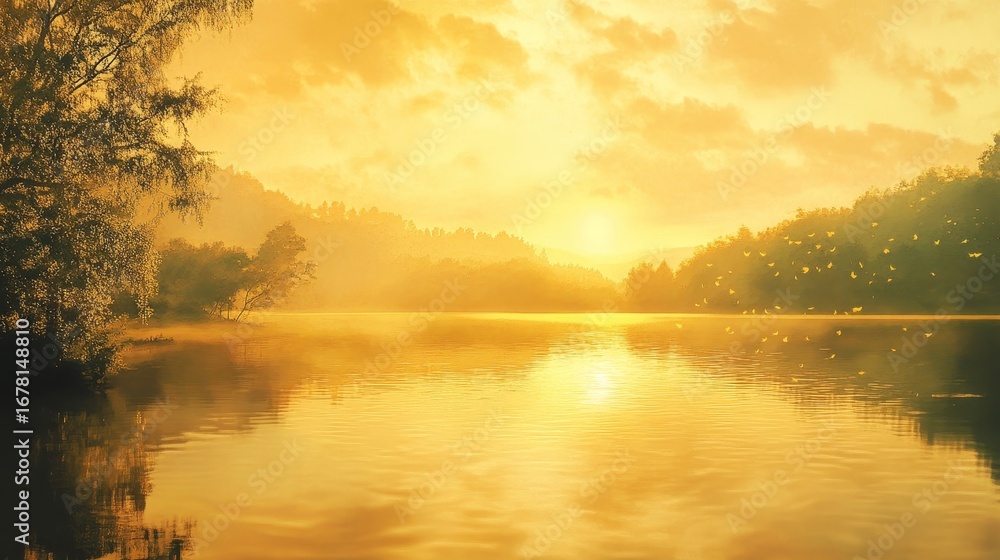 Fototapeta premium Peaceful Nature Landscape