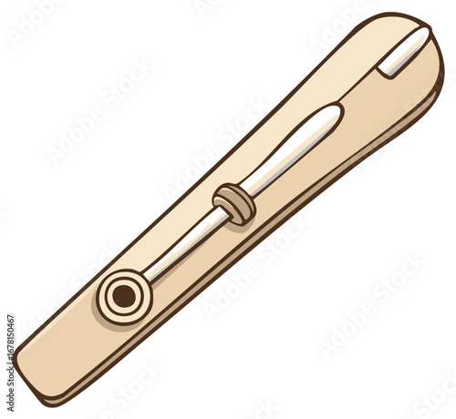 Simple Wooden Clothespin Clip for Laundry and Crafts