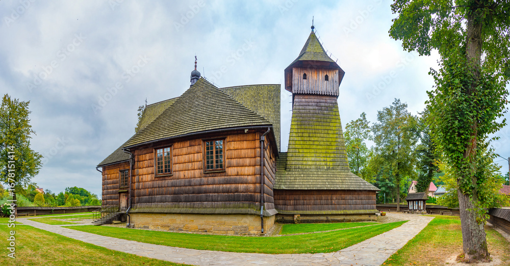 Fototapeta premium Roman Catholic Parish of St. Michael the Archangel at Binarowa, Poland
