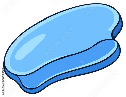 Blue Cartoon Gua Sha Stone Facial Massage Tool Healthcare Therapy Relaxation