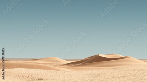 Fototapeta Naklejka Na Ścianę i Meble -  Desert dunes landscape panorama