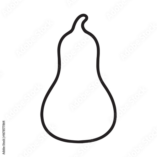 Squash Outline Vector