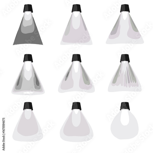 Vector streaked blended glowing icon soft beam spotlight sharp variations foggy