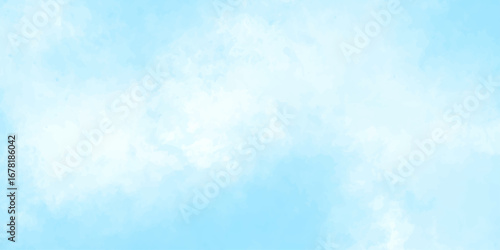 serene skyscape with gentle blue tones and soft white clouds , creating a peaceful and airy atmosphere on a bright day.