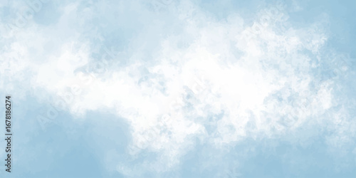serene skyscape with gentle blue tones and soft white clouds , creating a peaceful and airy atmosphere on a bright day.