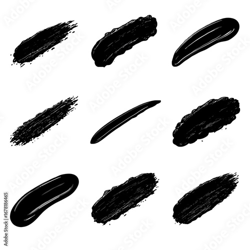 Grease icons motor mechanical streak petroleum oil axle mark icon smooth vector