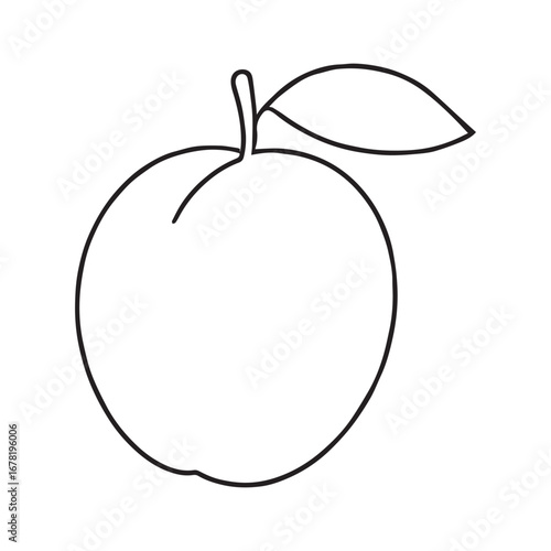 Plum Vector Artwork