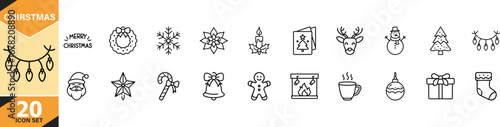 Traditional asian calligraphy icons representing winter and celebration themes vector