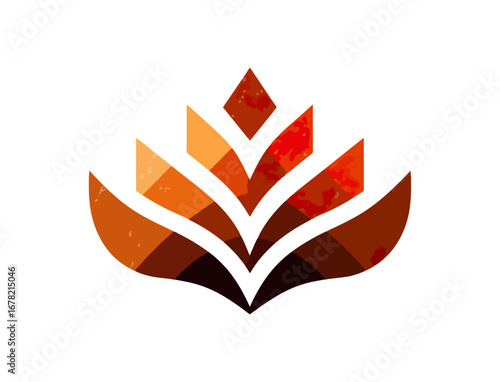 Ornate abstract flower design