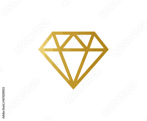 Gold diamond shape graphic