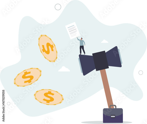 Penalty fine to pay for prohibited legal, charge and expense punishment notice, traffic charge bill concept.life and employment of people.