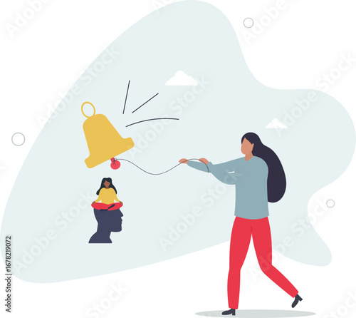 Self awareness, psychological state in individuality of behavior or feeling, self acceptance or personality concept.life and employment of people.