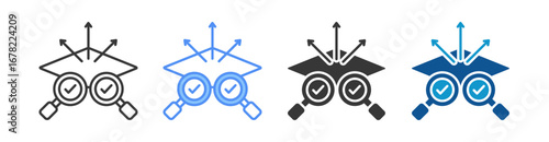 Surface Icon Set Multiple Style Collection