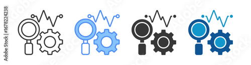 Analysis Icon Set Multiple Style Collection