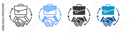 Integrity Icon Set Multiple Style Collection