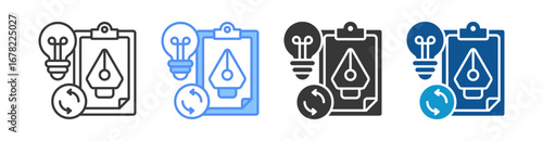 Redesign Icon Set Multiple Style Collection