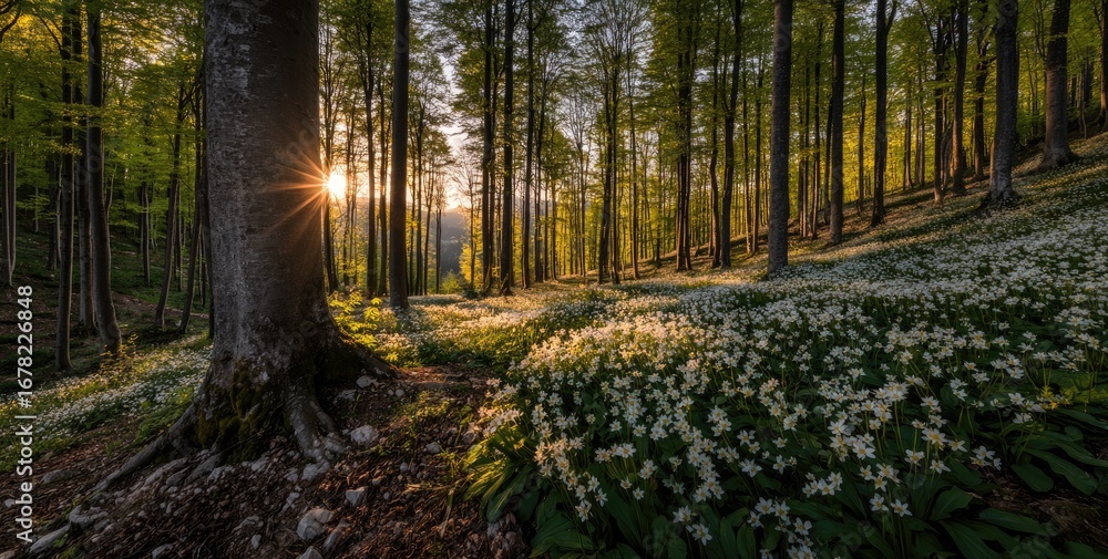 Obraz premium Forest Sunlight