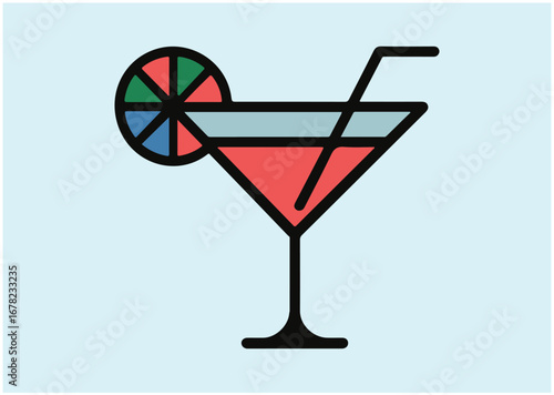 Cocktail icon, Cocktail vector