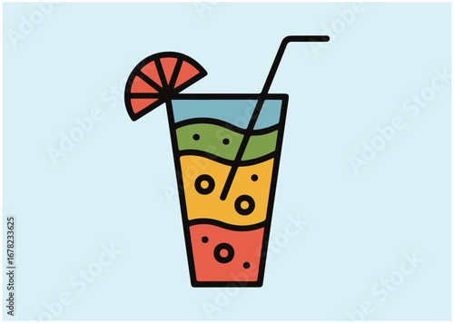 Cocktail icon, Cocktail vector
