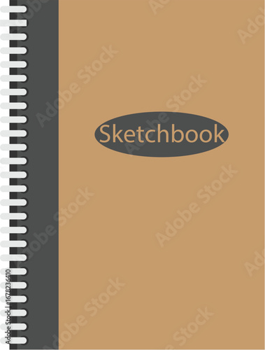 vector illustration of a sketchbook