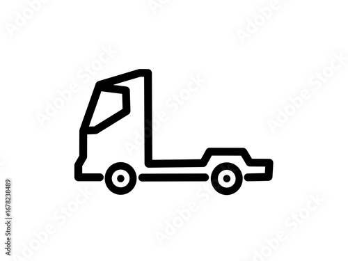 Wallpaper Mural Truck Lorry Outline Icon Delivery Transport Torontodigital.ca