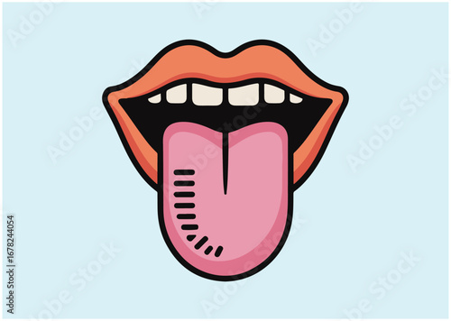 Tongue icon, tongue vector