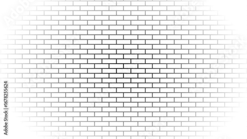 White brick blank home wall texture copy for space panorama white tiles, black ceramic tiles wallpaper. white brick wall used for background.