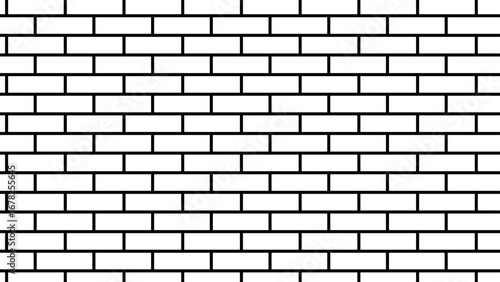Abstract empty stucco masonry pavement floor and wall limestone brickwork concrete texture. Urban white, black line cement rough row wallpaper abstract background.
