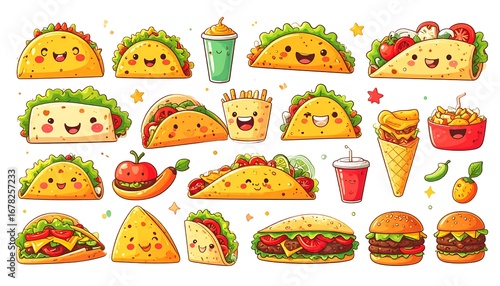 Cute Food Illustration Collection