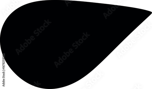 Vector vector art of black whistle shape transparent background