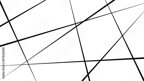 on a white backdrop with a random diagonal line. Vector illustration. Dynamic shapes composition with lines.

