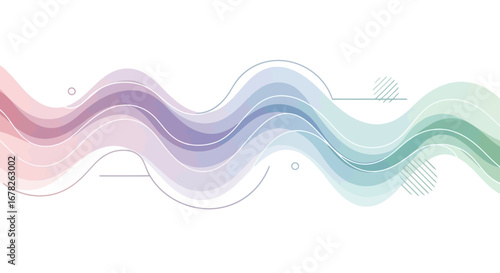 Elegant Wave Background with Pastel Gradient Colors for Modern Web Design, Presentations, and Artistic Projects Requiring a Smooth and Visually Appealing Element
