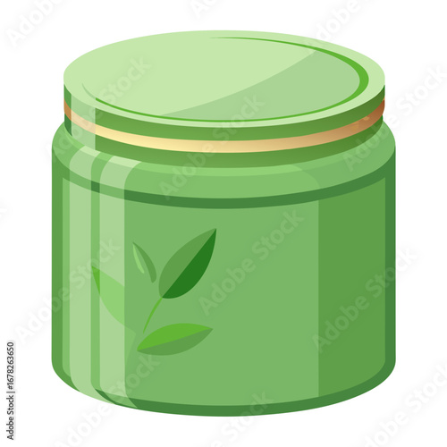 glass jar with green peas