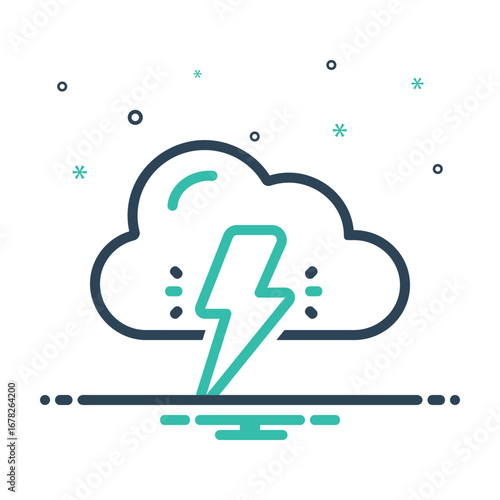Mix icon for lightning