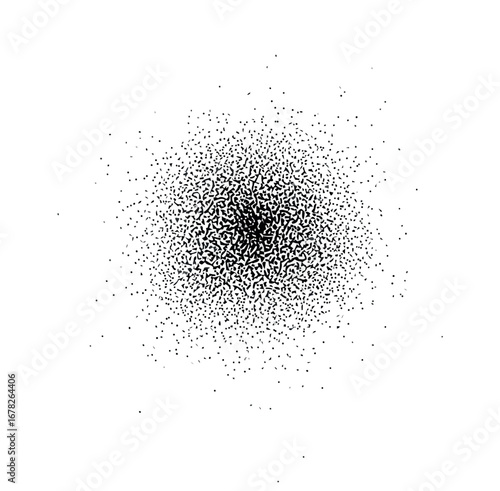 Vector vector art of abstract black speckle pattern transparent background