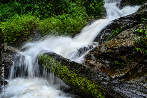Huay Kaew Waterfall in the rainy season at Doi Suthep-Pui National Park,Chiang mai, Northern Thailand.