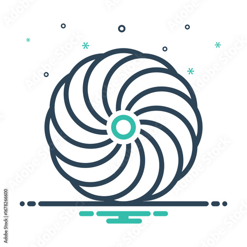 Mix icon for cyclone