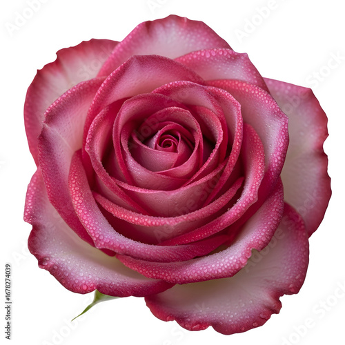 Wallpaper Mural Stunning close-up of a pink and white rose in full bloom. Torontodigital.ca