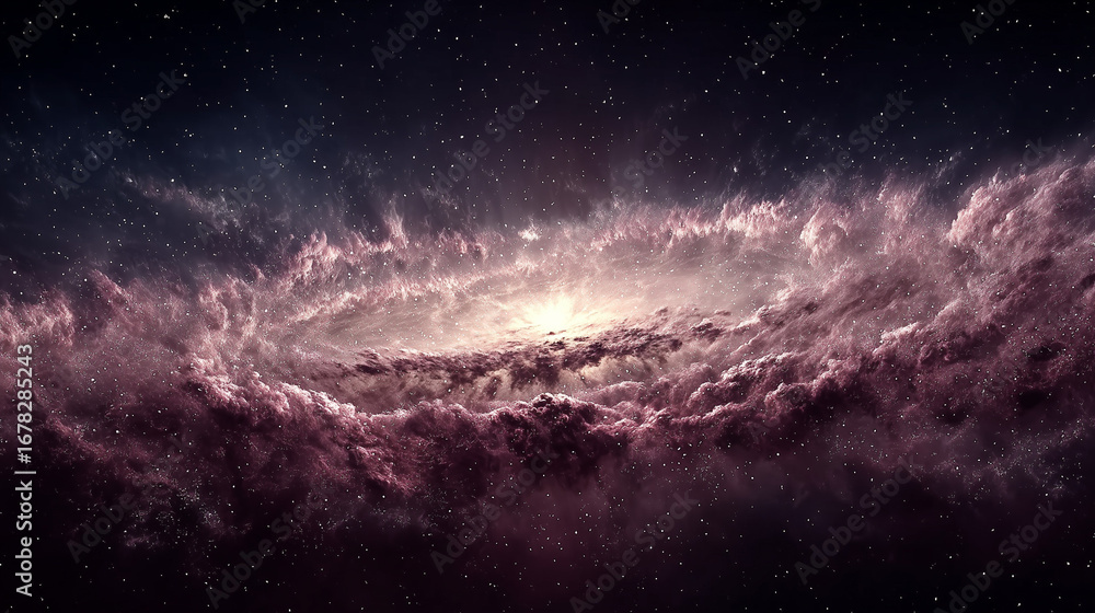 Fototapeta premium Abstract geological layers forming wave-like patterns in molten earth tones.