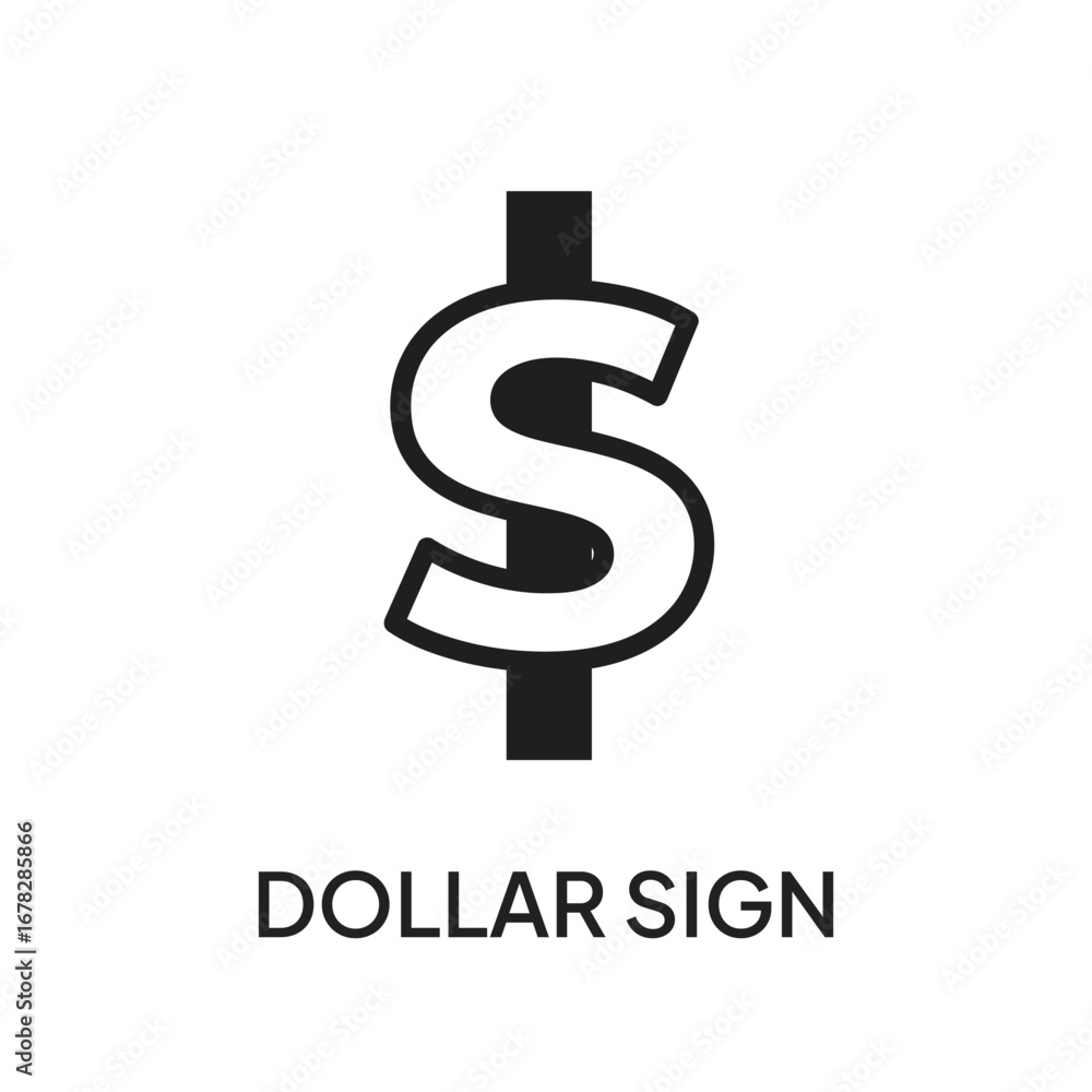 Obraz premium dollar sign icon