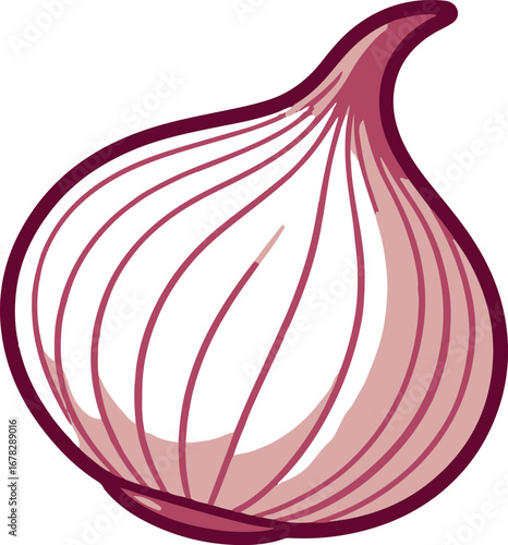 onion flat icon vector illustration