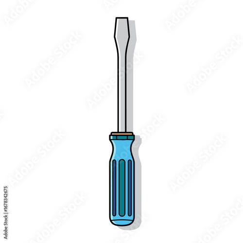 Flathead screwdriver tool for home improvement and mechanical repair tasks