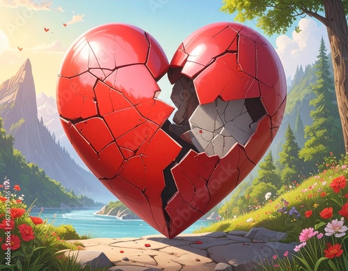 Happy Blue Cloud with Kawaii Face on White Background