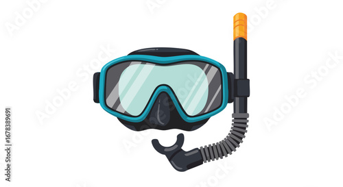 Underwater exploration gear showcasing a snorkel mask ideal for aquatic adventures and recreational diving activities underwater recreation and