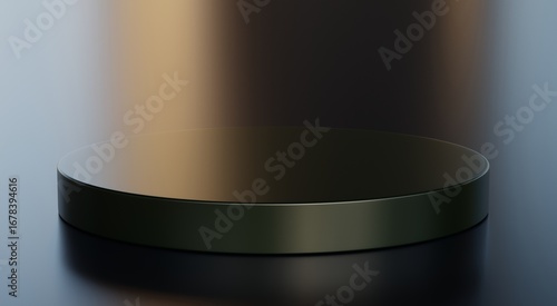 Minimal Black Geometric Podium Abstract 3d Background