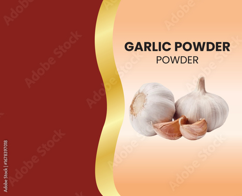 Garlic powder packeting design